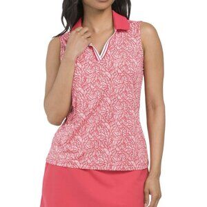 Tommy Bahama Women's Sleeveless Collared V-Neck Tank Top UPF 50 Size XS - NWT